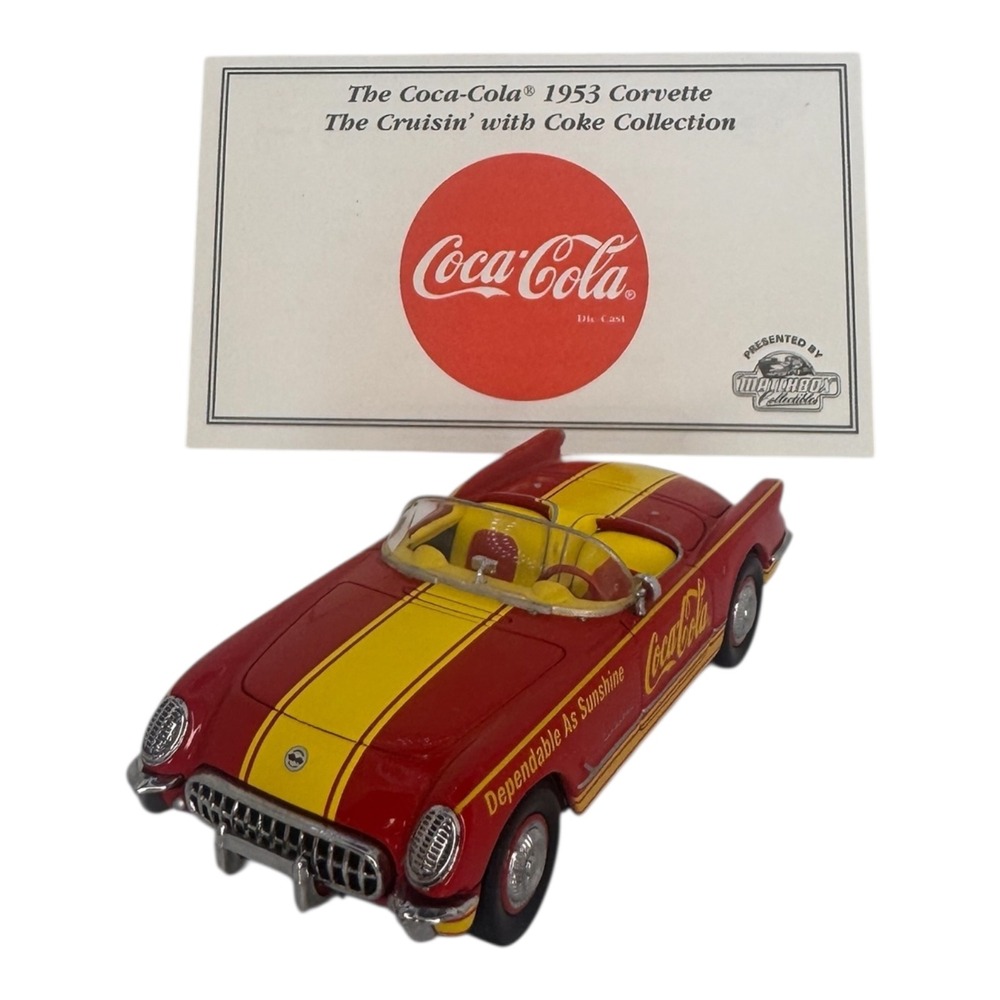 Matchbox Coca-Cola 1953 Corvette Cruisin' with Coke Die-Cast‎ CCV06/B-M Red